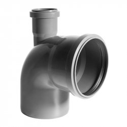 Колено составное канализационное Reiger 110/50×90°/180° вверх