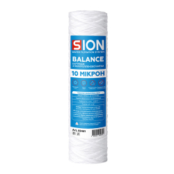 Картридж з поліпропіленової нитки Sion BALANCE 2.5”x10”, 10 мкм