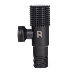 Кран угловой приборный Remi STB 1/2”х1/2” черный