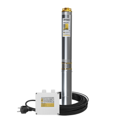 Насос глибинний Mytec 4STM/8 370, H 55м, Q 80л/хв, стійкий до піску (кабель 30 м, пульт)