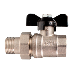 Кран шаровой с американкой прямой Remi 1”