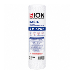 Картридж з поліпропіленової нитки Sion BASIC 2.5”x10”, 5 мкм