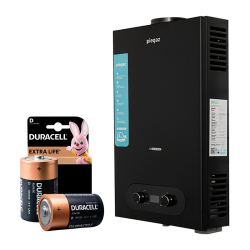 Газовый проточный водонагреватель Piegaz Hermes Black + батарейки