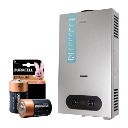 Газовый проточный водонагреватель Piegaz Hermes Silver + батарейки
