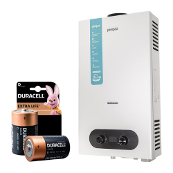 Газовый проточный водонагреватель Piegaz Hermes White + батарейки