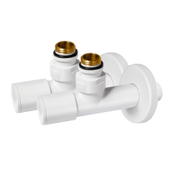 УЦЕНКА! Комплект дизайн кранов HydroTerm 1/2”x1/2” белый