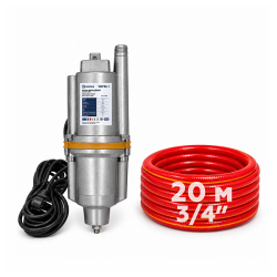 Вибрационный насос Fermier VMP 60-1, нижний забор, 0.22 кВт + шланг для поливу SmartFlex 3/4” 20 м